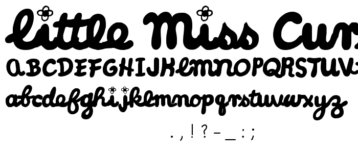 Little Miss Cursive Medium font